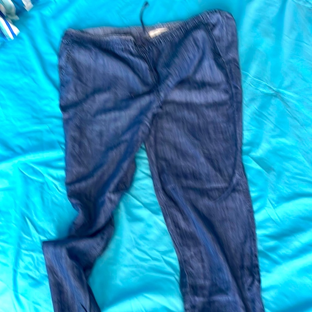 Chambray Denim Joggers